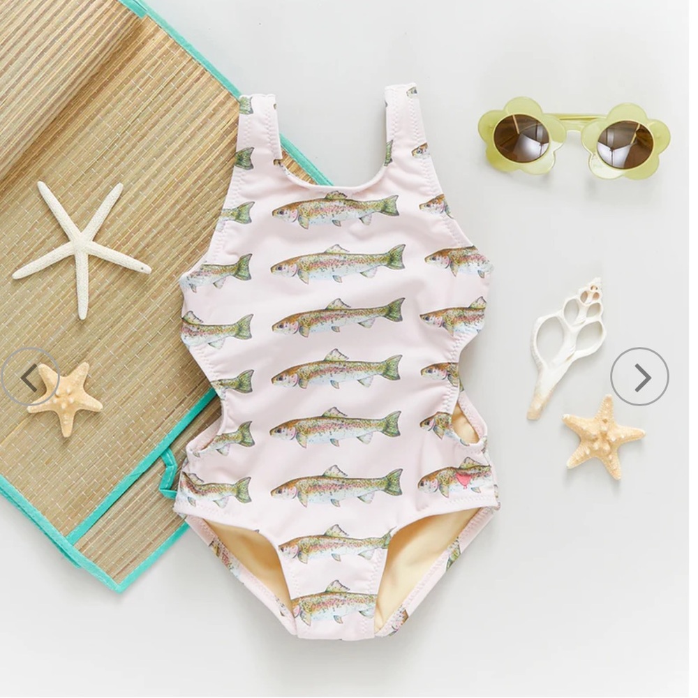 Pink Chicken Girls Keller Suit - Pink Rainbow Trout